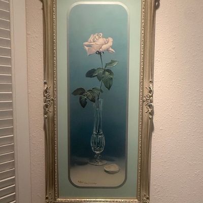 Dalhart Windberg "Gift of Love" Rose in Vase Print