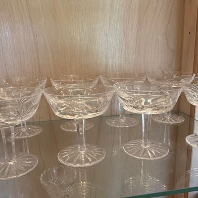 Vintage Waterford Crystal Ashling Champagne Coupes