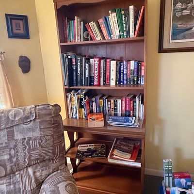 Traditional Pine Open-Shelf Bookcase