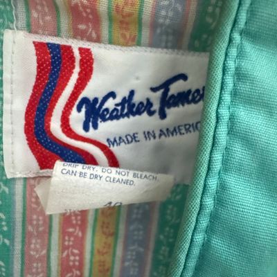 Weather Tamer Vintage Women's Teal Windbreaker Jacket