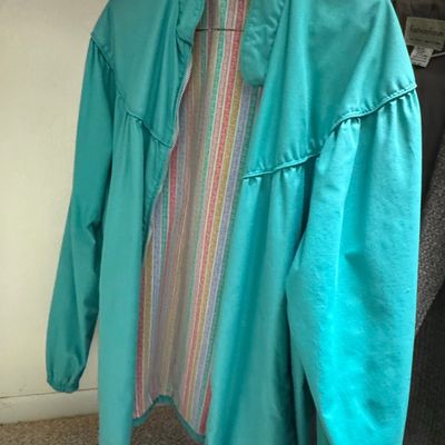 Weather Tamer Vintage Women's Teal Windbreaker Jacket