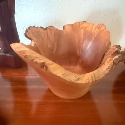 Skardken Hand-Turned Maple Burl Bowl