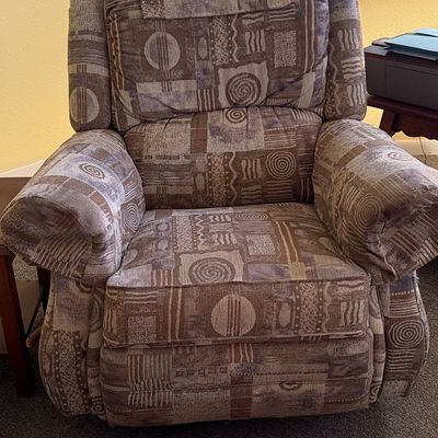 Standard Upholstered Recliner Armchair