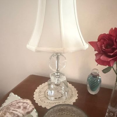 Crystal Stacked Table Lamp