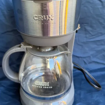 CRUX Artisan Series 5-Cup Coffee Maker with Glass Carafe