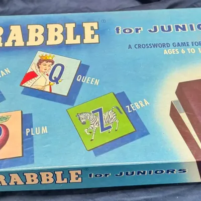 Vintage 1958 Scrabble for Juniors Board Game | Selchow & Righter 
