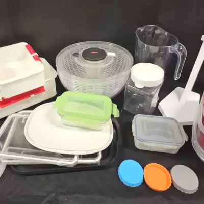 Kitchen Storage & Gadgets - OXO Salad Spinner, Pitcher, Banana Hanger, Storage Containers