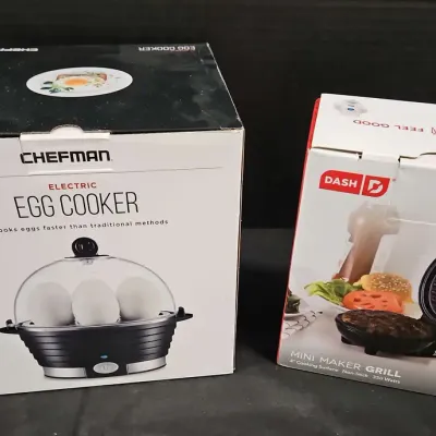 NEW! CHEFMAN Egg Cooker AND Dash Mini Maker Grill