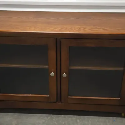 2 Door Wood Media Cabinet - 2 Shelves On Each Side, Storage, Signature Design Ashley Furniture