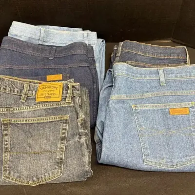 Men's Jeans - Levi Strauss, Comfort Action Sports, Dip, Light & Dark Denim