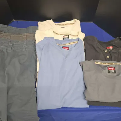 Wrangler Clothing -  5 Short Sleeved Polos 3XL & 3 Shorts Size 44 X 10