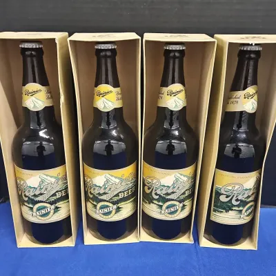 Vintage Rainier Beercentennial Commemorative Bottles 1878 To 1978 - Unopen With Box
