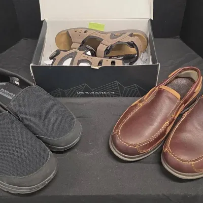 Men's Shoes - NEW! Eddie Bauer, Skechers, Hitchcock-Leather - Size 10,12