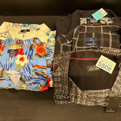 Men's Shirts - Casual Button Up Short Sleeve, George, Monument, Public Record, 3XL, Some NWT 