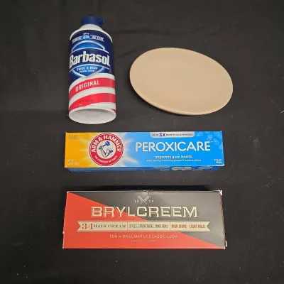NEW! Bathroom Essentials - Shave Cream, Soap Holder, Toothpaste, Hair Cream