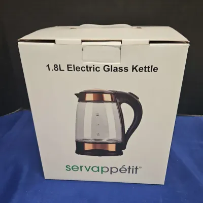Servappetit 1.8L Electric Glass Kettle