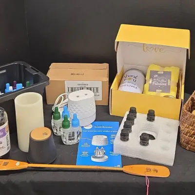 Smell Good, Feel Good - Essential Oils, Febreze Plug Scent Booster W/ Refills, Self-Care Box