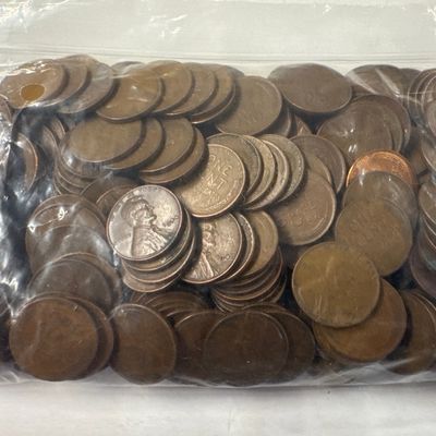 Bag of Lincoln Wheat Cents