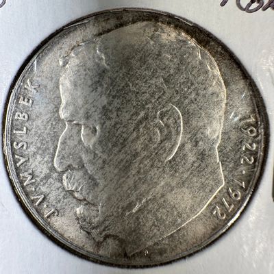 1972 Czechoslovakia 50 Korun .700 Silver Coin