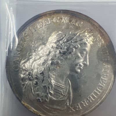 Silver Medal Featuring King Charles II and Queen Catherine of Braganza