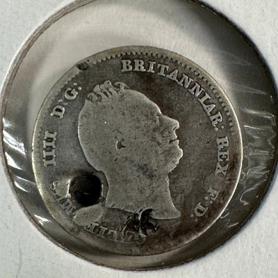1836 Great Britain 4 Pence .925 Silver Coin - William IV