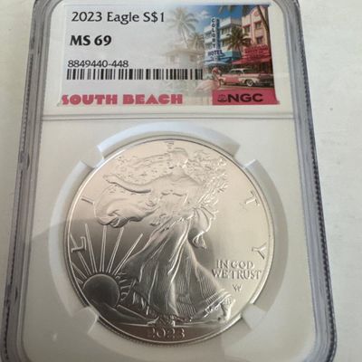 2023 American Silver Eagle $1 Coin NGC MS 69