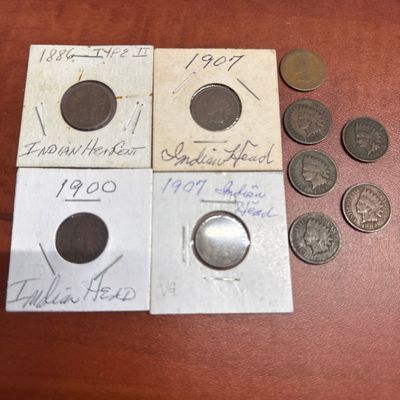 Collection of Indian Head Pennies