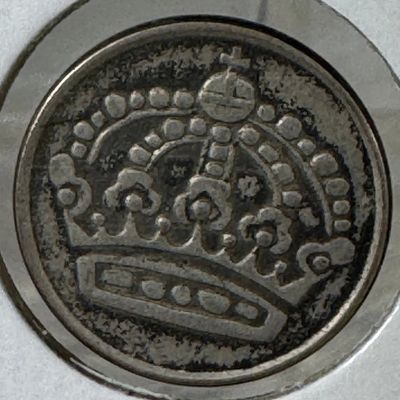 1954 Sweden 25 Ore .400 Silver Coin