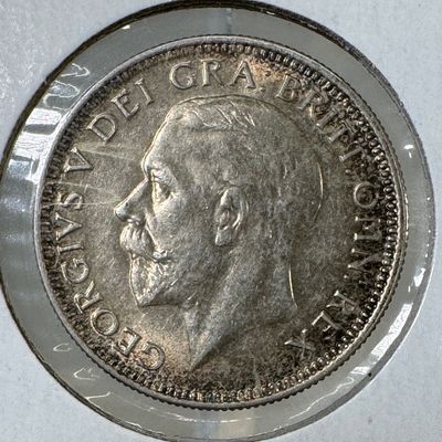 -*1935 Great Britain One Shilling .500 Silver Coin - George V