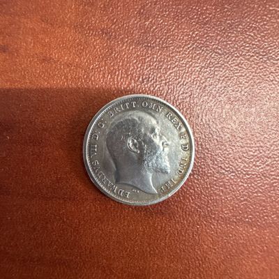 1902 United Kingdom Edward VII 4 Pence Silver Coin