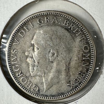 1935 Great Britain 1 Shilling .500 Silver Coin - George V