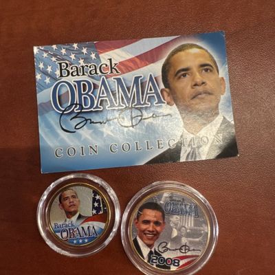 Barack Obama Coin Collection - 24KT Gold Plated Genuine Legal Tender