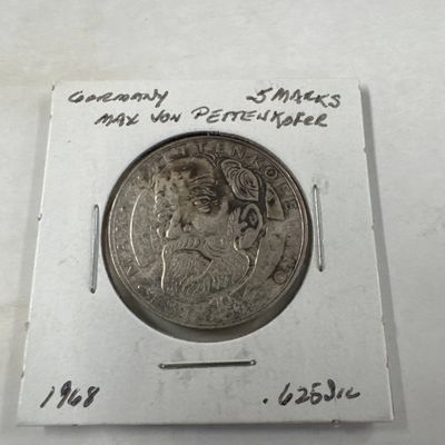 Germany 5 Marks Coin - Max von Pettenkofer - 1968