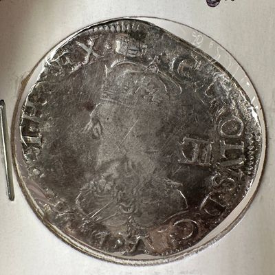 Great Britain 1 Shilling .925 Silver Coin - Charles I