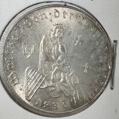 1930 Austrian Republic 2 Schilling .640 Silver Coin