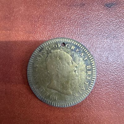Commemorative Coin for William IV, King of Great Britain, Died June 20, 1837