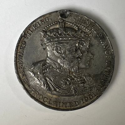 Edward VII and Queen Alexandra Coronation Proclamation Medal, 1902