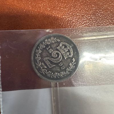 1899 Victoria Queen Silver 2 Florin Coin