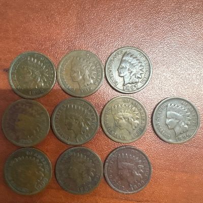 Collection of Indian Head Pennies