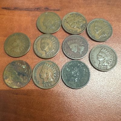 Collection of Indian Head Pennies