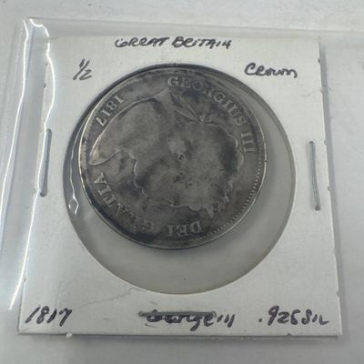 1817 Great Britain 1/2 Crown Coin - George III