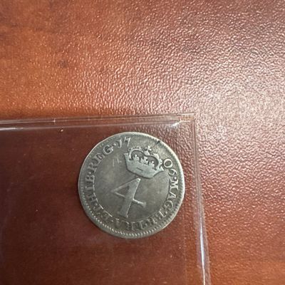 1706 Great Britain 4 Pence Coin