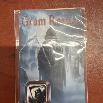 Gram Reaper 1 Gram .999 Fine Silver Coin