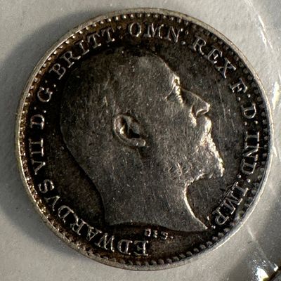1902 Great Britain 1 Penny .925 Silver Coin - Edward VII
