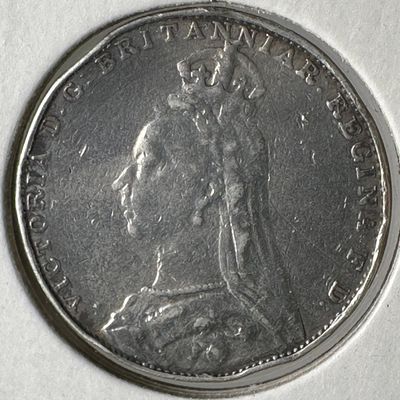 -*1892 Great Britain Four Pence .925 Silver Coin - Queen Victoria
