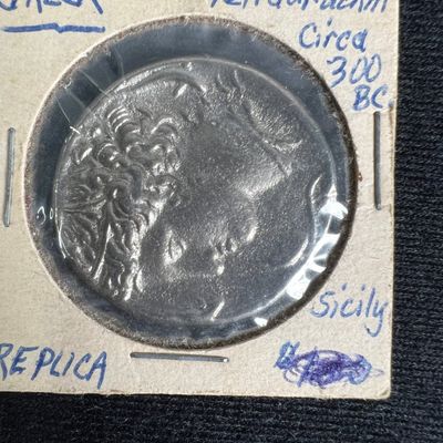 Greek Tetradrachm Replica, Circa 300 BC, Sicily