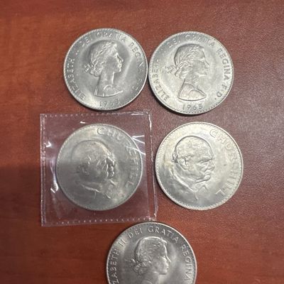 Collection of 1965 Elizabeth II and Winston Churchill Coins