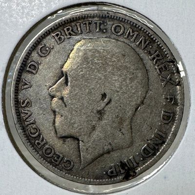 1920 Great Britain One Florin .500 Silver Coin