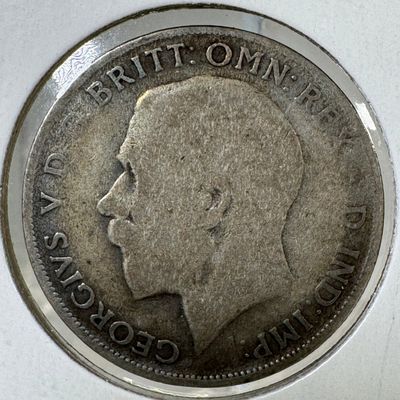 -*1921 Great Britain One Florin .500 Silver Coin