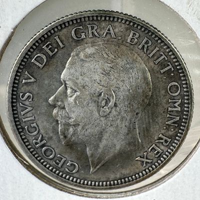 1926 Great Britain One Shilling .500 Silver Coin - George V